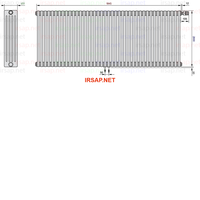 Радиатор IRSAP Tesi 52000/41 T52 CL 01